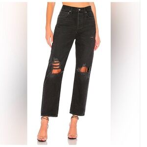 Agolde 90s jeans black distressed
